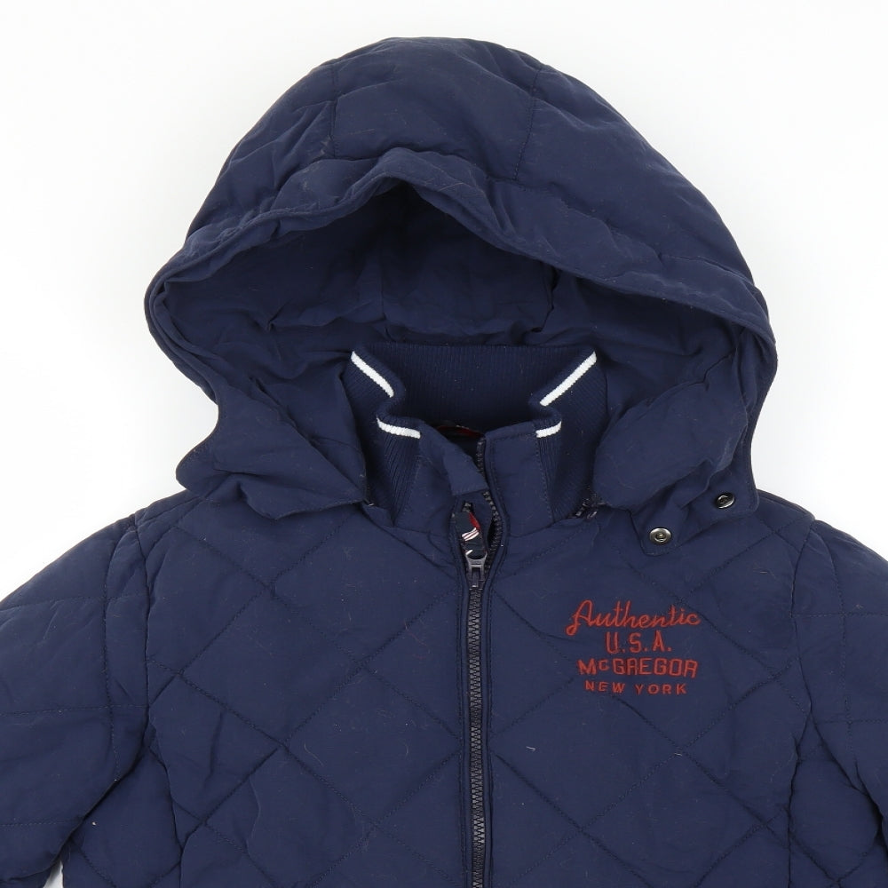 McGregor Boys Blue   Quilted Coat Size 14 Years