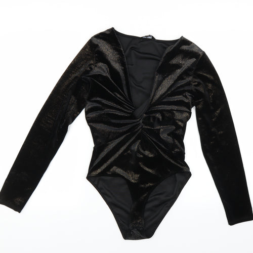Miss Selfridge Womens Black   Catsuit One-Piece Size 10