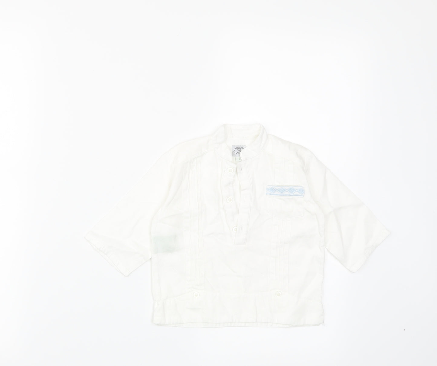 Preworn Baby White   Basic T-Shirt Size 12 Months