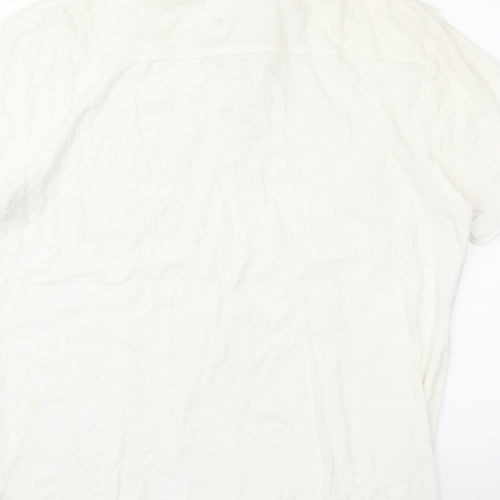 Paper Denim & Cloth Mens White    Polo Size M