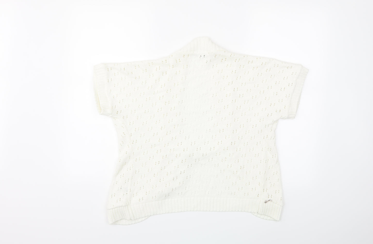 Pyari Womens White   Cardigan Jumper Size S