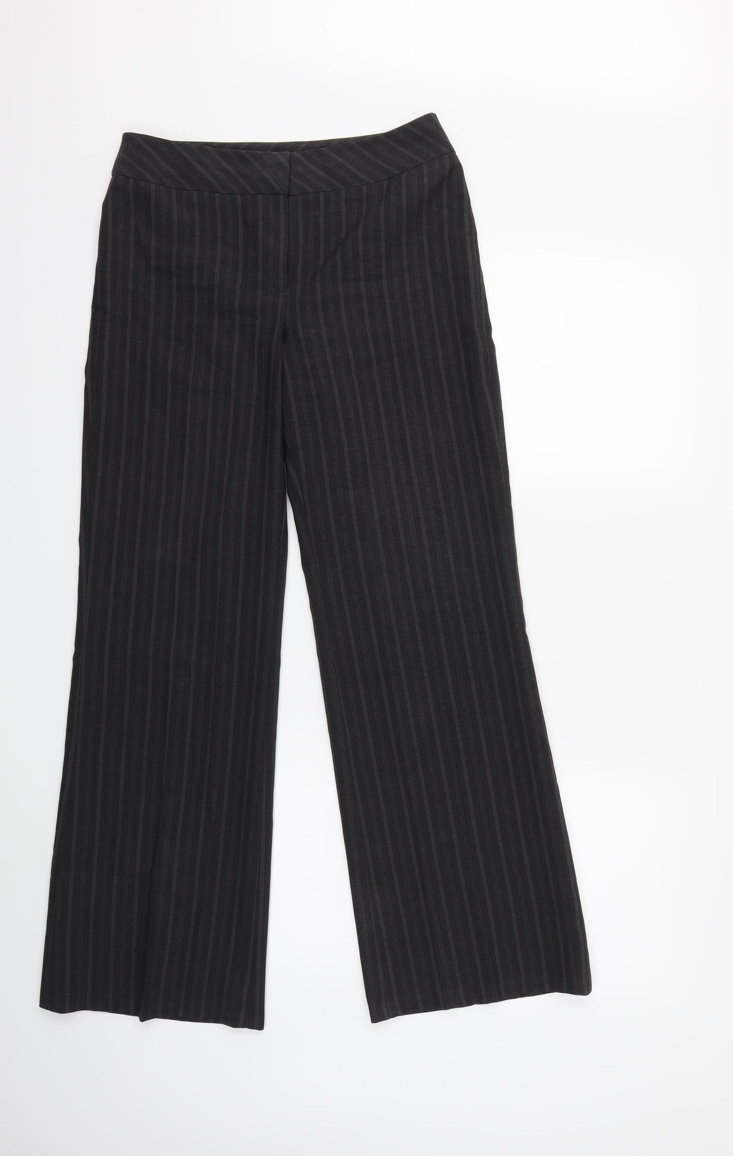 Autonomy Womens Grey Striped  Trousers  Size 6 L29 in
