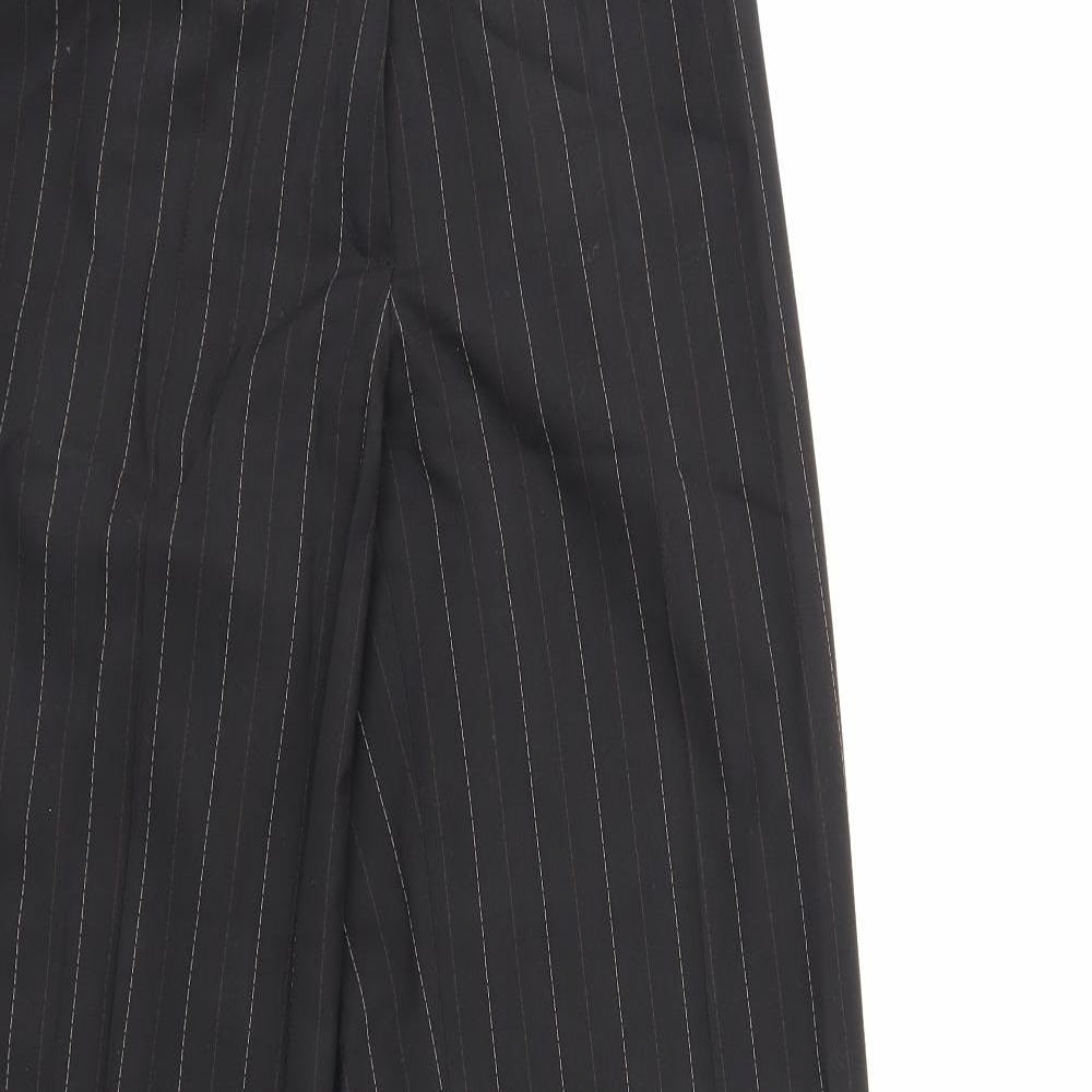 Jake's Womens Black Striped  Trousers  Size 28 in L32 in