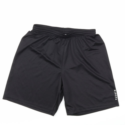 Kipsta Mens Black   Sweat Shorts Size M