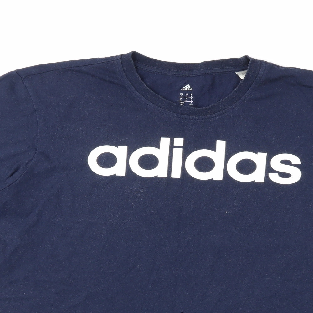 adidas Mens Blue    T-Shirt Size L