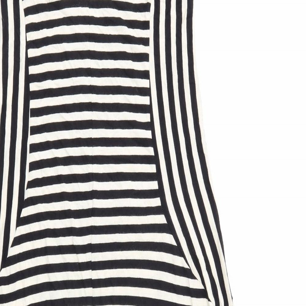 Denim & Co. Womens Beige Striped  Maxi  Size 10