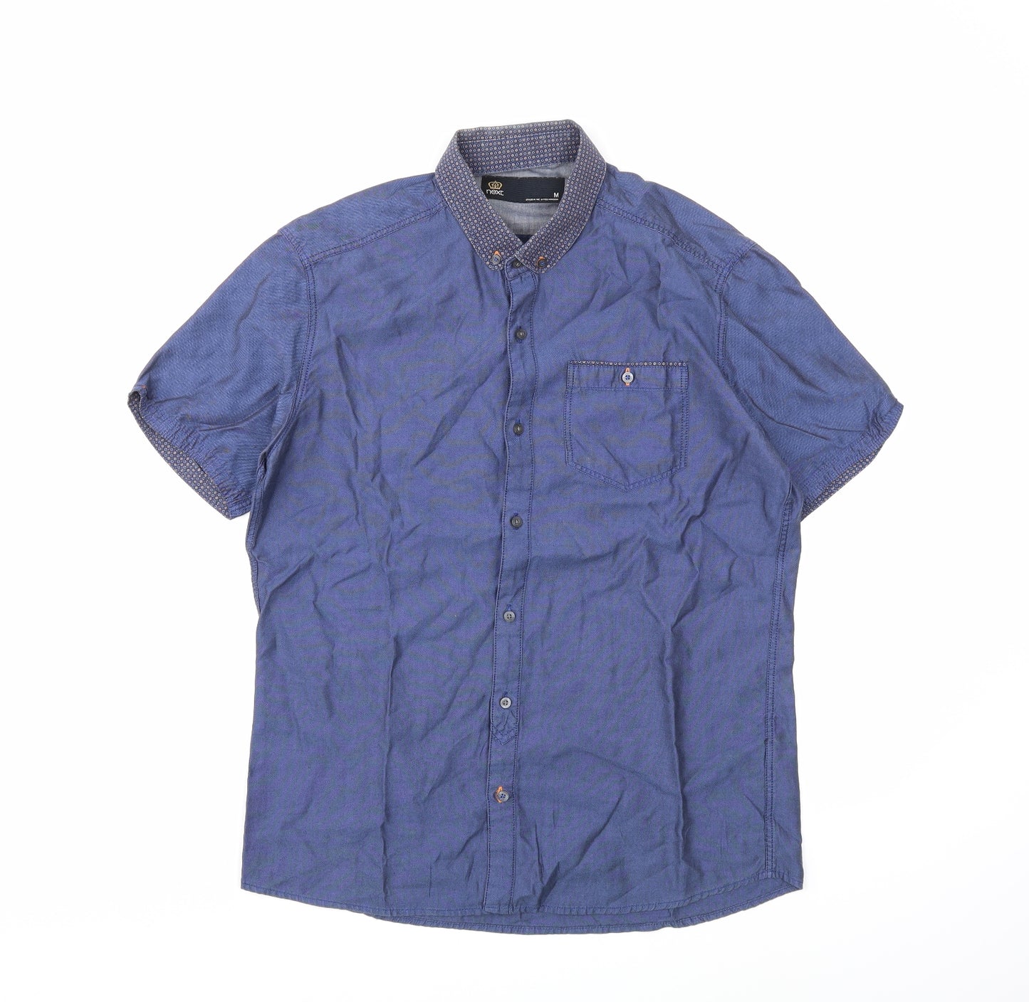 NEXT Mens Blue    Button-Up Size M