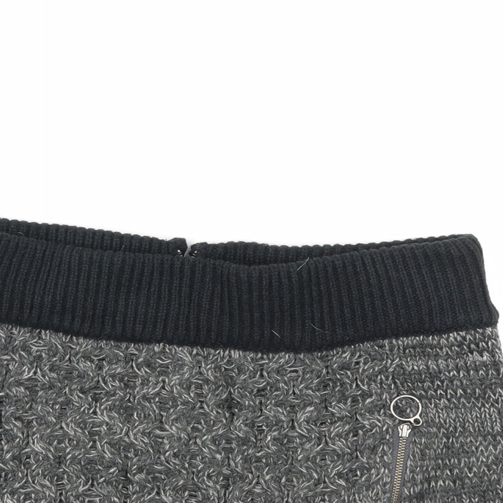 Pepe Jeans Womens Grey  Knit Mini Skirt Size L