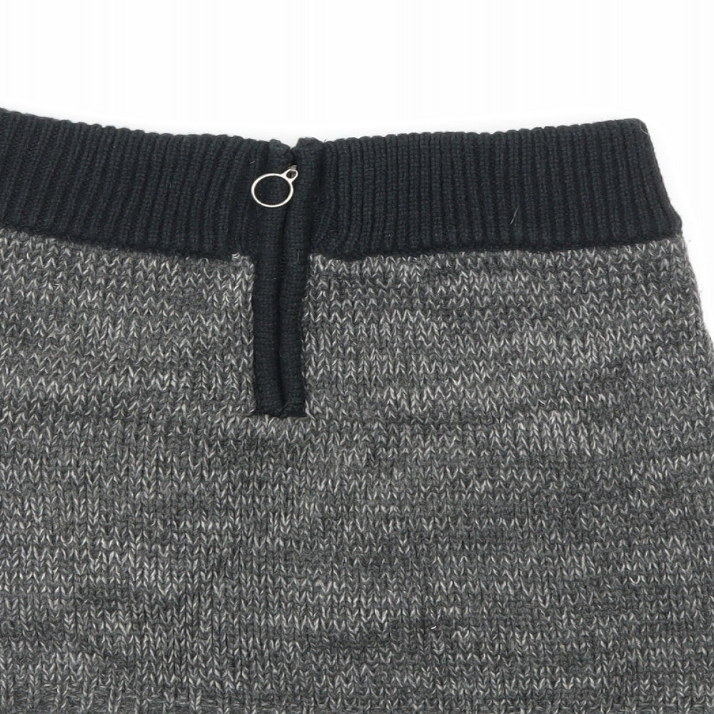 Pepe Jeans Womens Grey  Knit Mini Skirt Size L