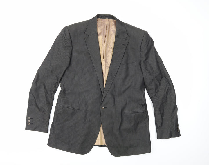 Emanuel Ungaro Mens Grey   Jacket Suit Jacket Size 40