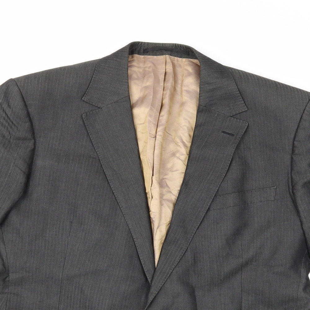 Emanuel Ungaro Mens Grey   Jacket Suit Jacket Size 40