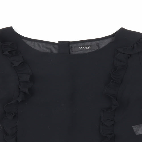 VILA Womens Black   Basic Blouse Size 8