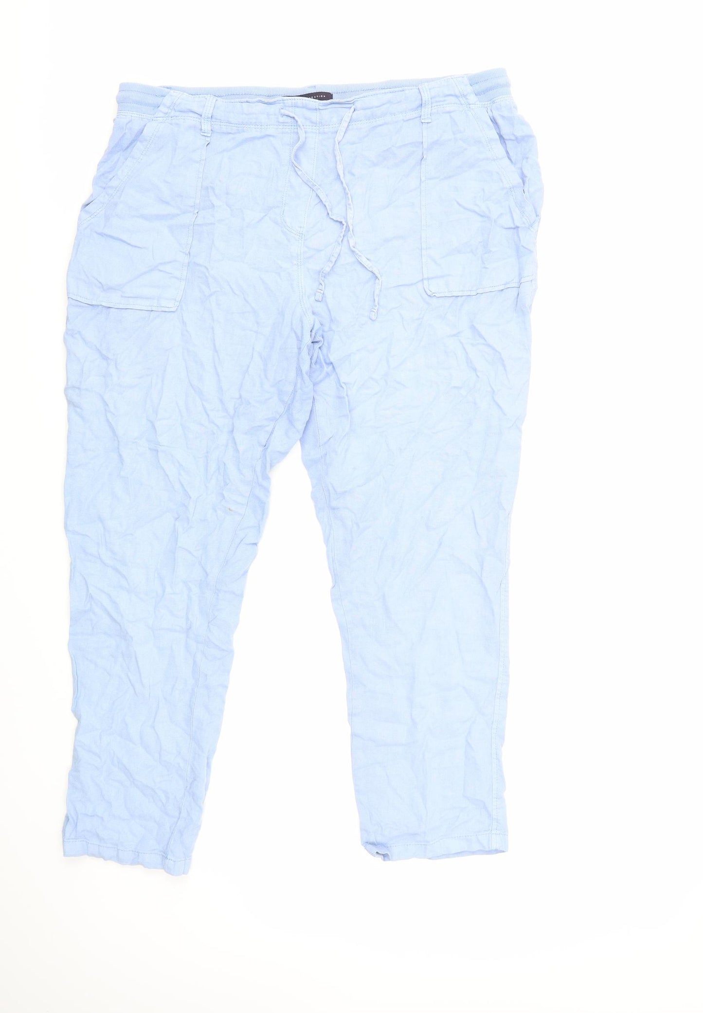 Marks and Spencer Womens Blue   Trousers  Size 16 L27 in