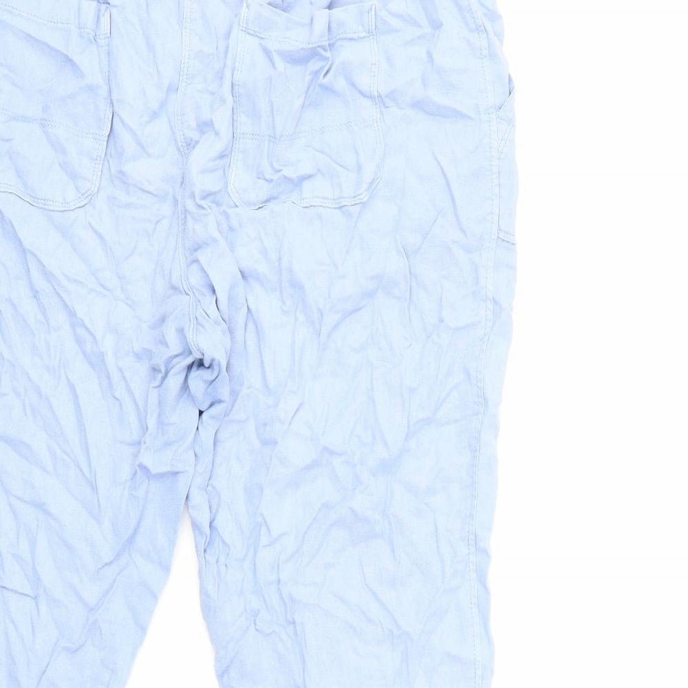 Marks and Spencer Womens Blue   Trousers  Size 16 L27 in