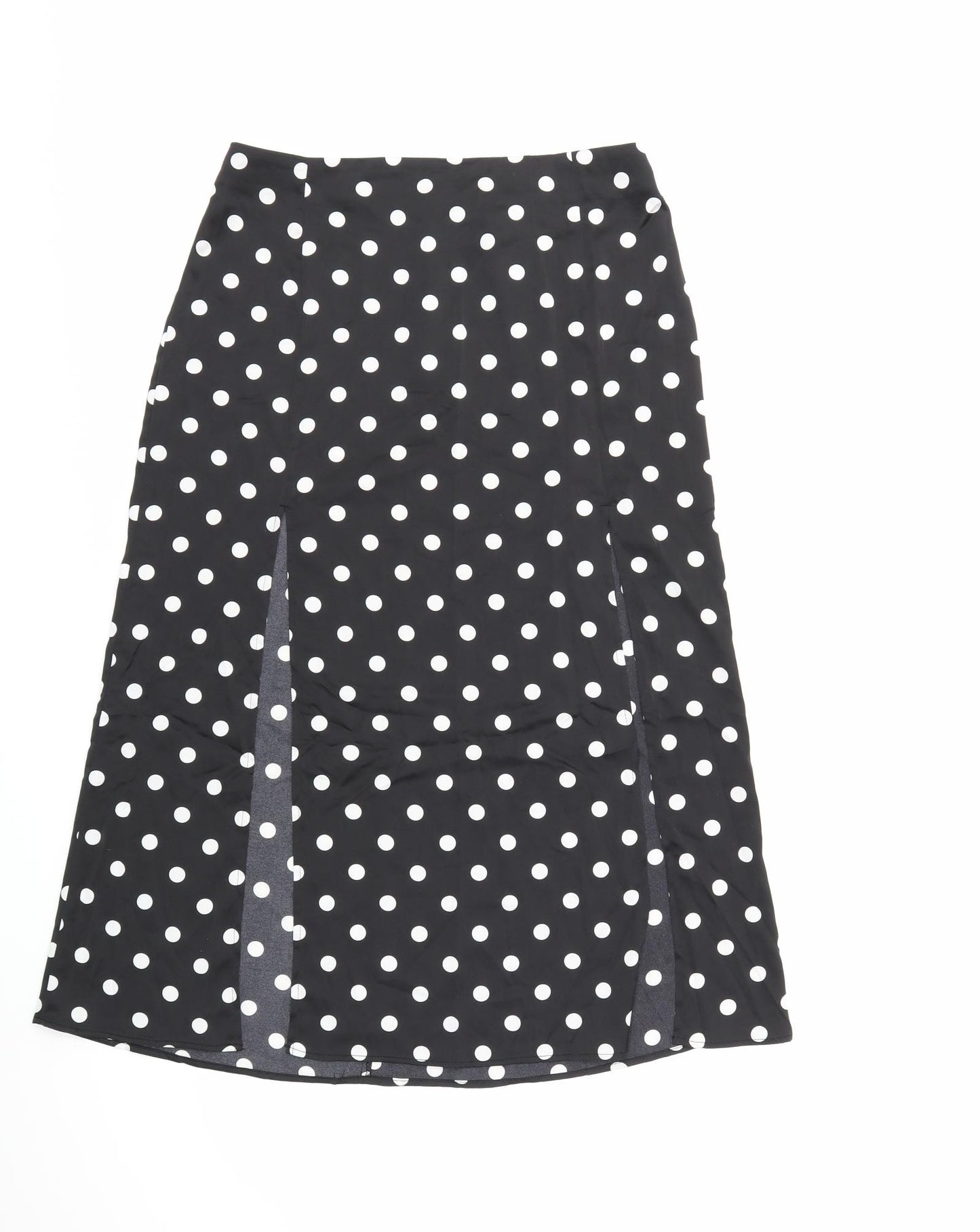 H&M Womens Black Polka Dot  Mini Skirt Size 12