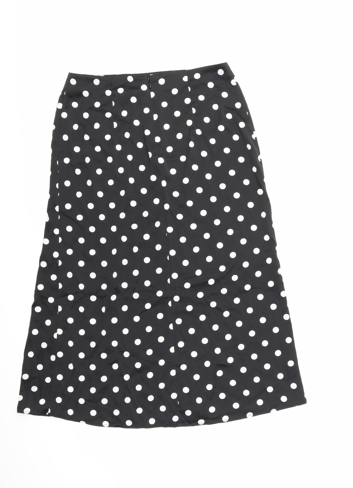 H&M Womens Black Polka Dot  Mini Skirt Size 12
