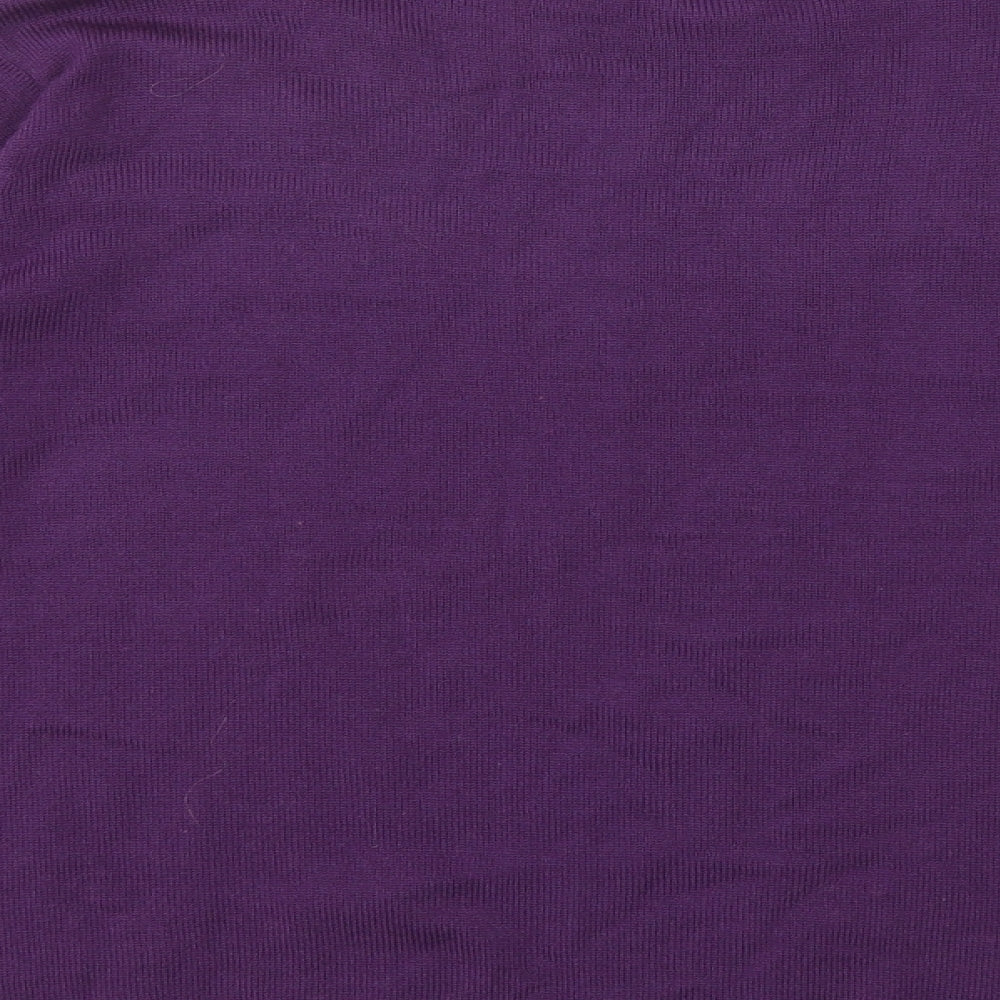 Bonmarché Womens Purple  Knit Pullover Jumper Size L