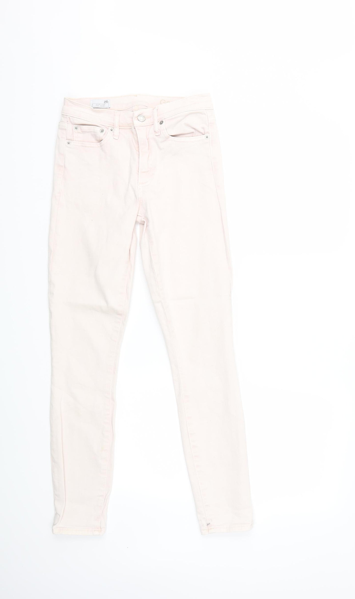 Gap Womens Pink  Denim Skinny Jeans Size 26 in L28 in