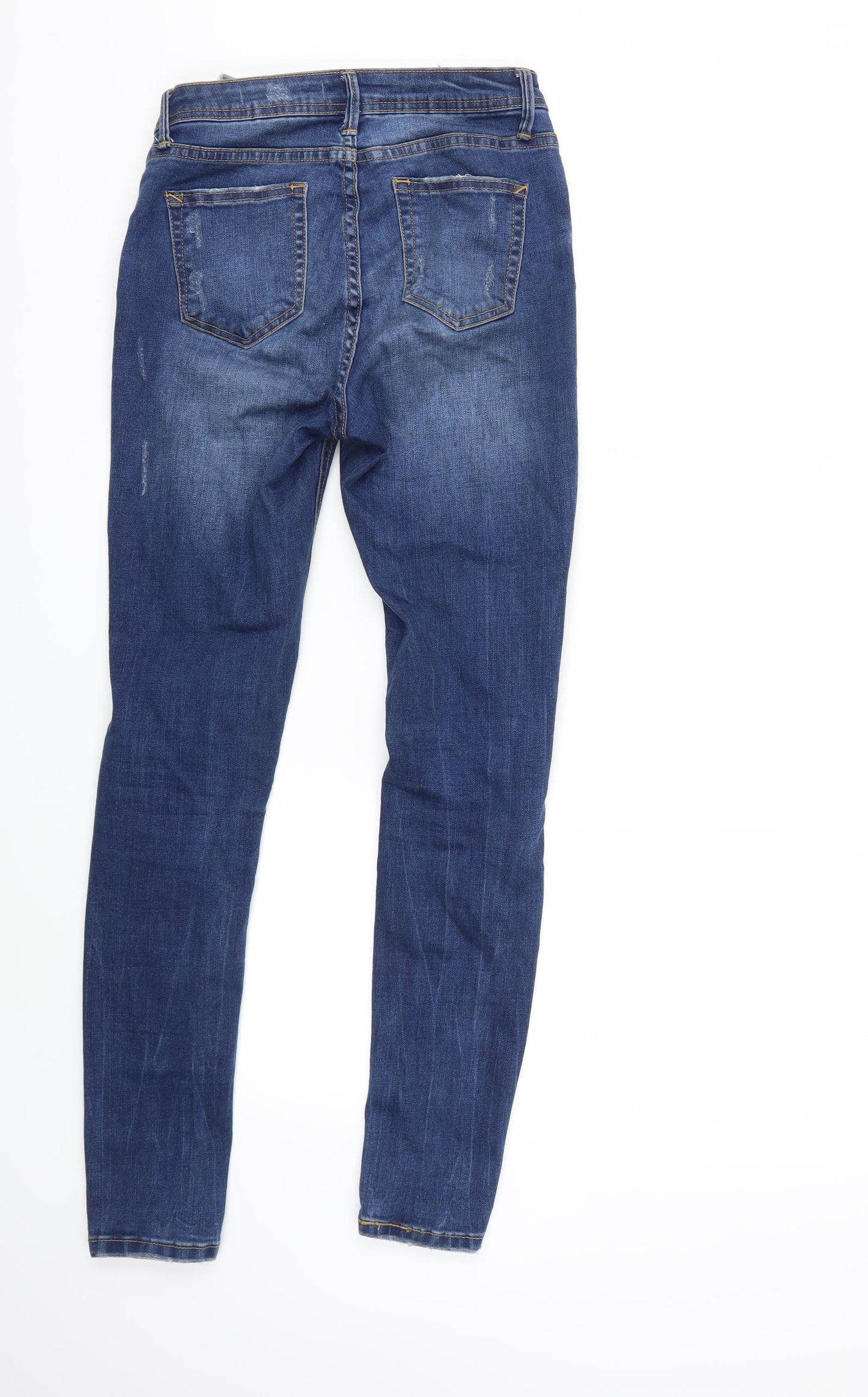 Preworn Womens Blue  Denim Skinny Jeans Size 26 in L30 in