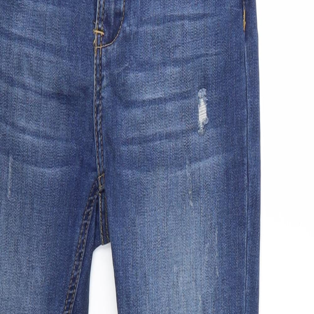 Preworn Womens Blue  Denim Skinny Jeans Size 26 in L30 in