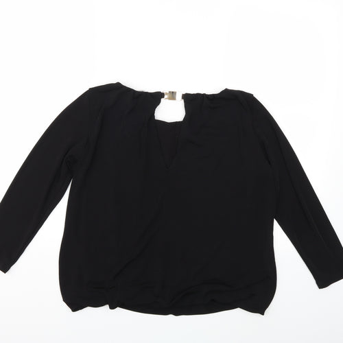 H&M Womens Black   Basic Blouse Size M