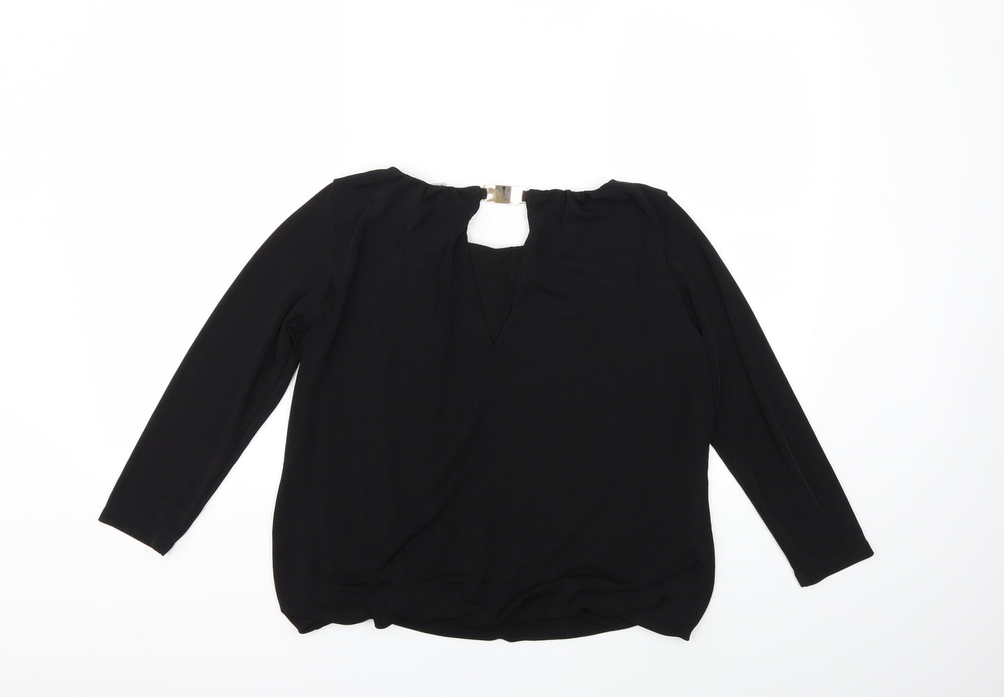 H&M Womens Black   Basic Blouse Size M