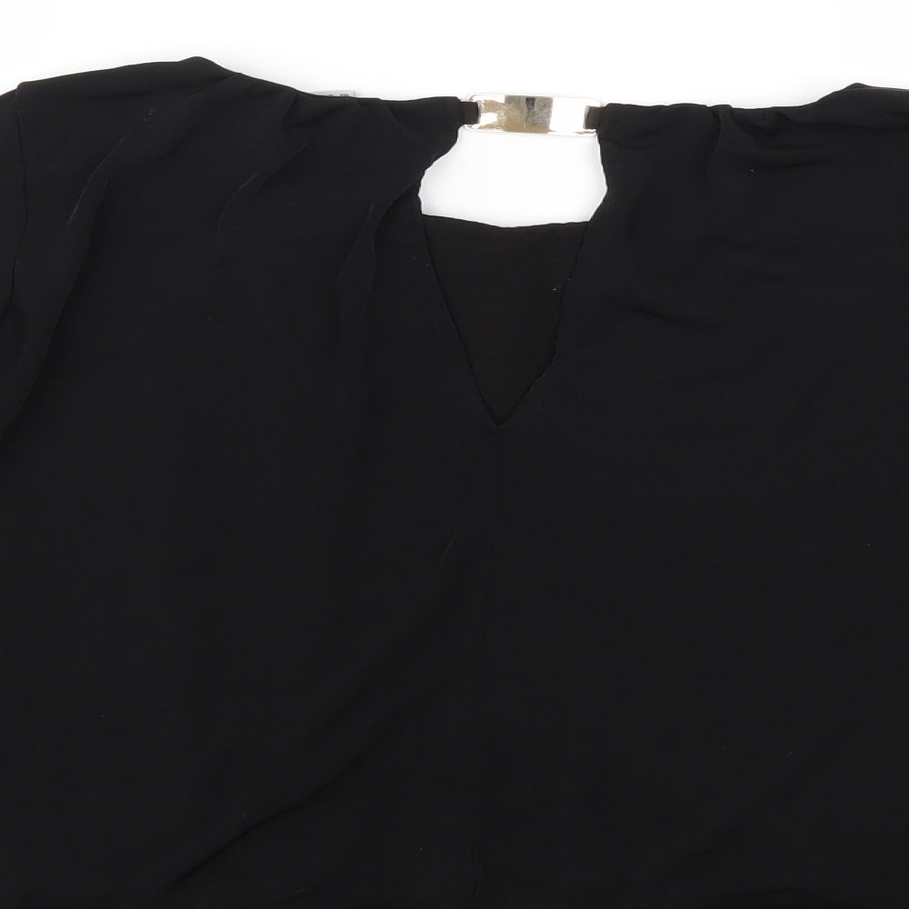 H&M Womens Black   Basic Blouse Size M