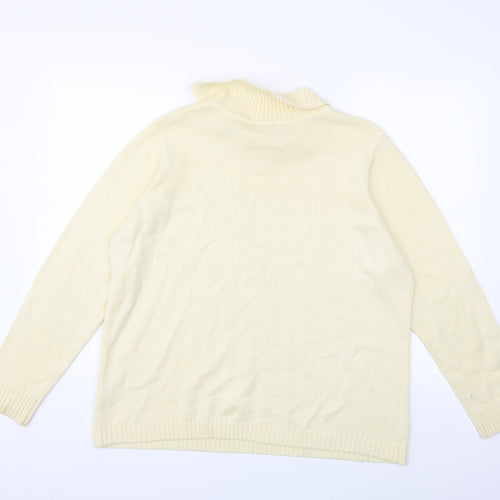 Bonmarché Womens Ivory  Knit Pullover Jumper Size L