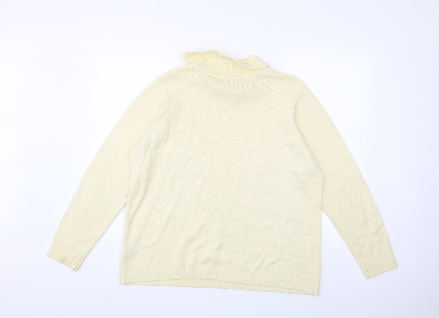 Bonmarché Womens Ivory  Knit Pullover Jumper Size L
