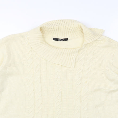 Bonmarché Womens Ivory  Knit Pullover Jumper Size L