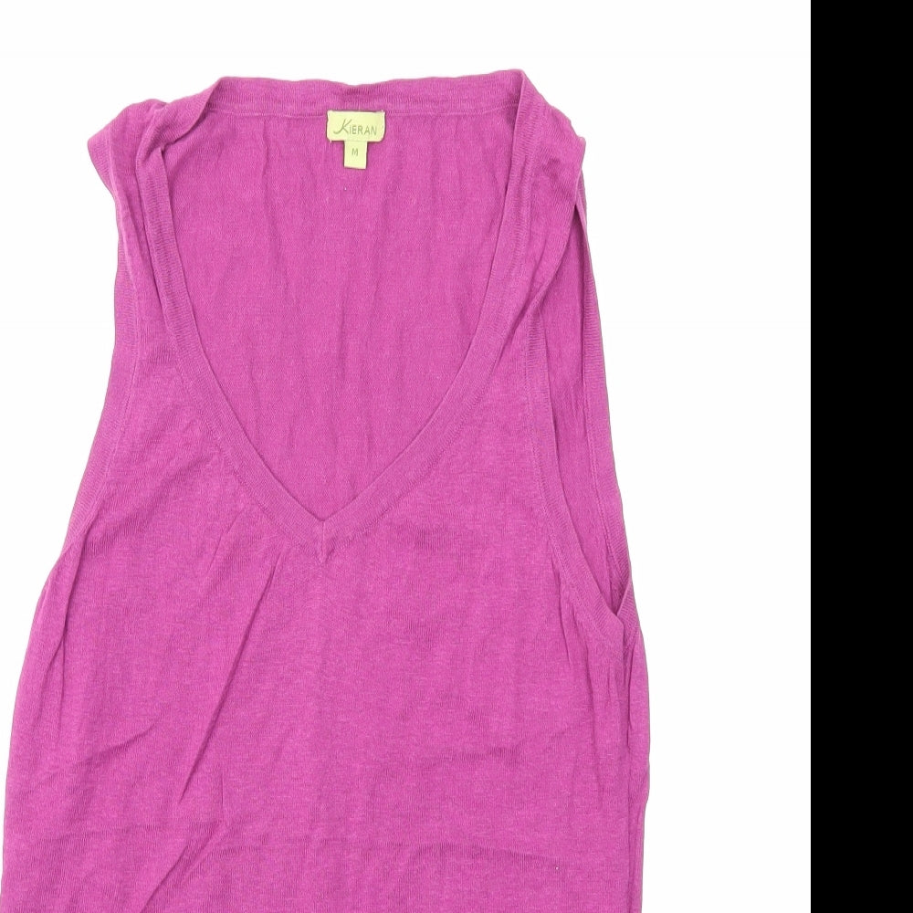 KIERAN Womens Pink  Knit Basic Tank Size M