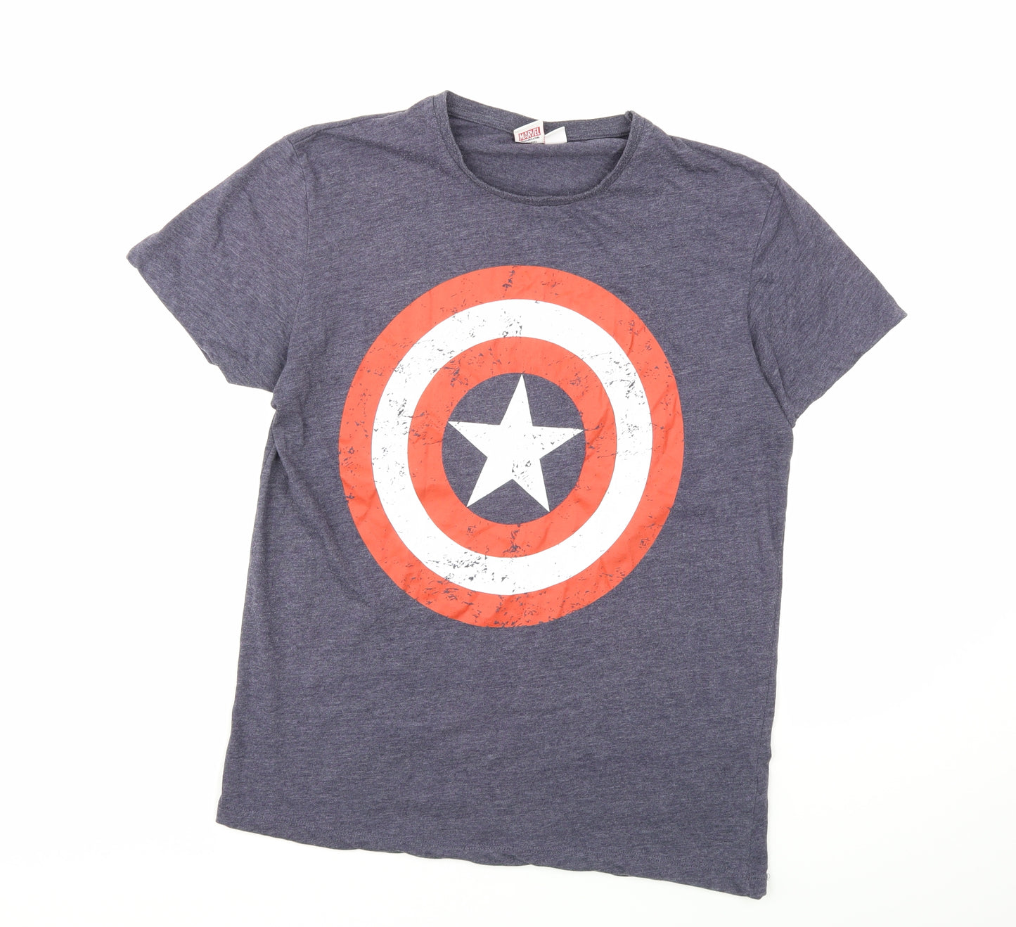 Marvel Mens Blue    T-Shirt Size M