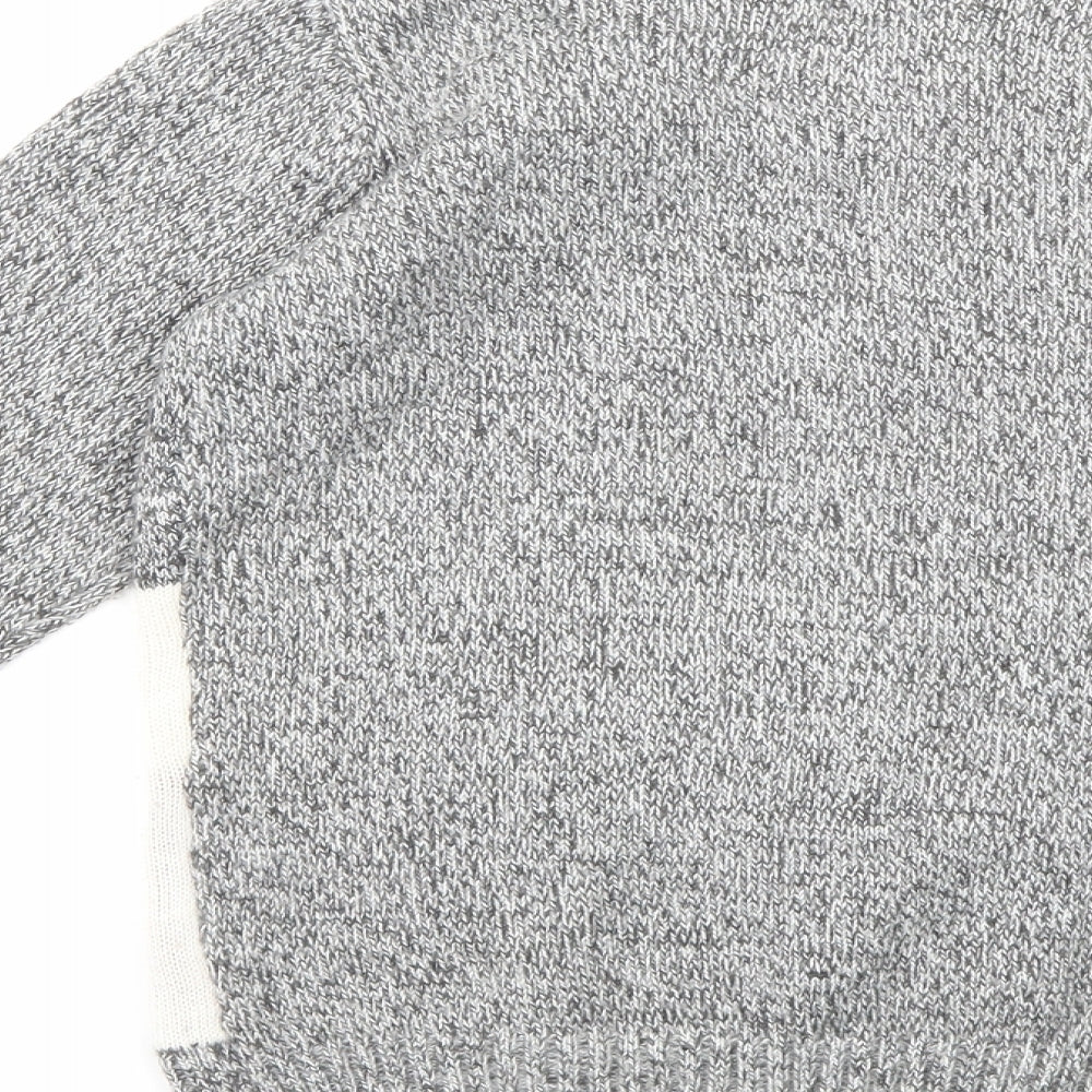 F&F Boys Grey  Knit Pullover Jumper Size 9-10 Years