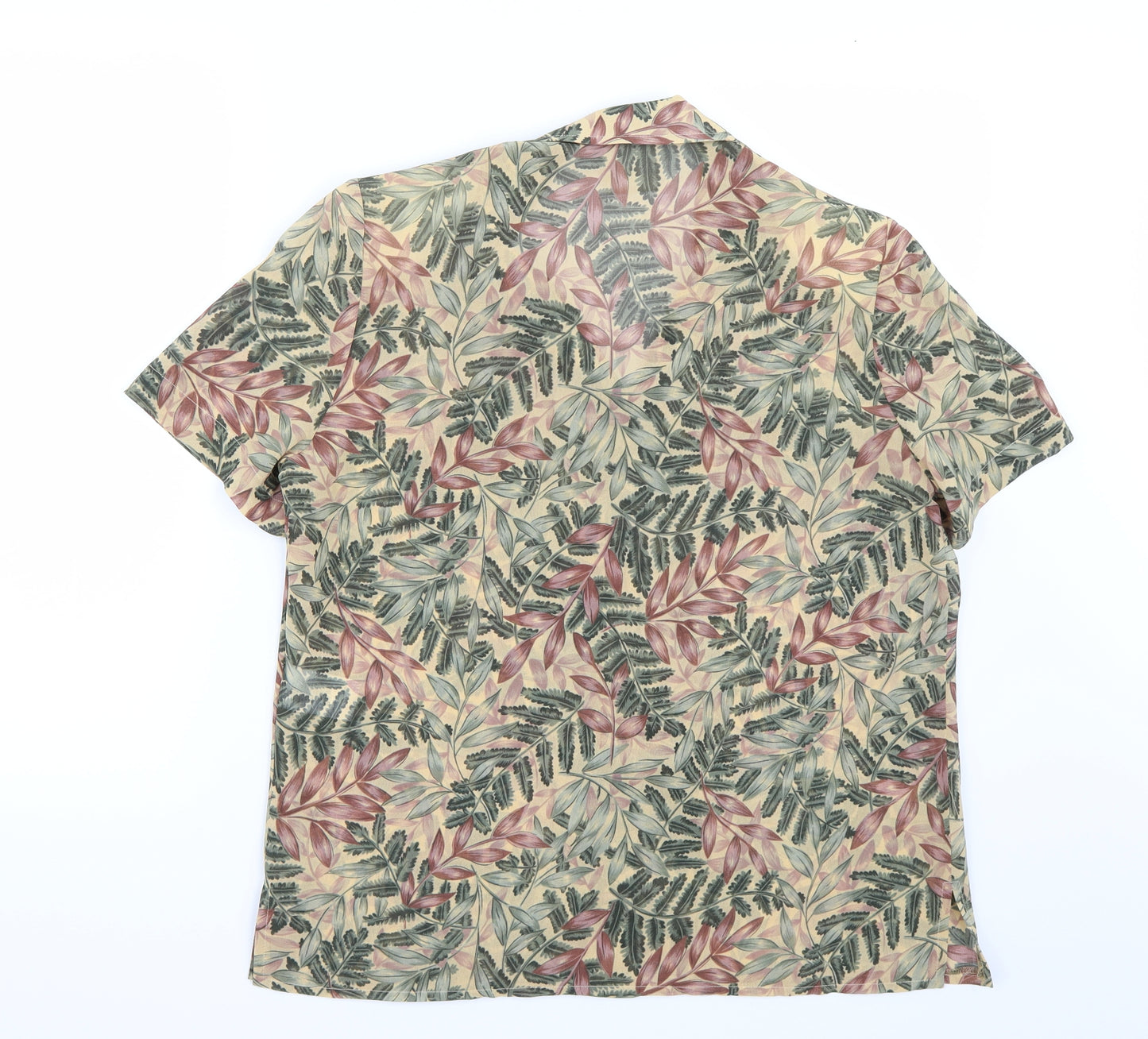 Eastex Womens Beige Floral  Basic Button-Up Size 12