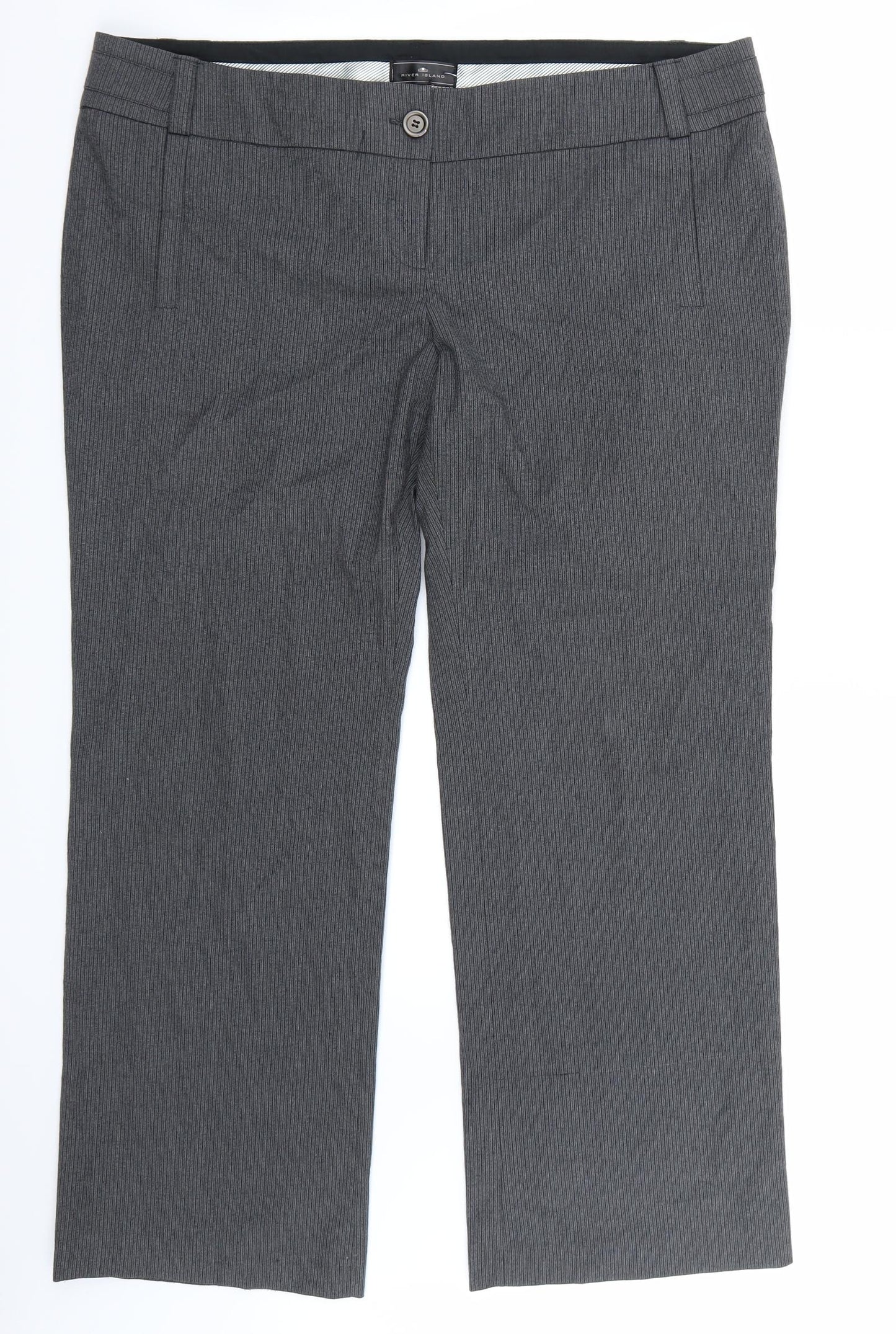 Riverisland Womens Grey   Trousers  Size 18 L31 in