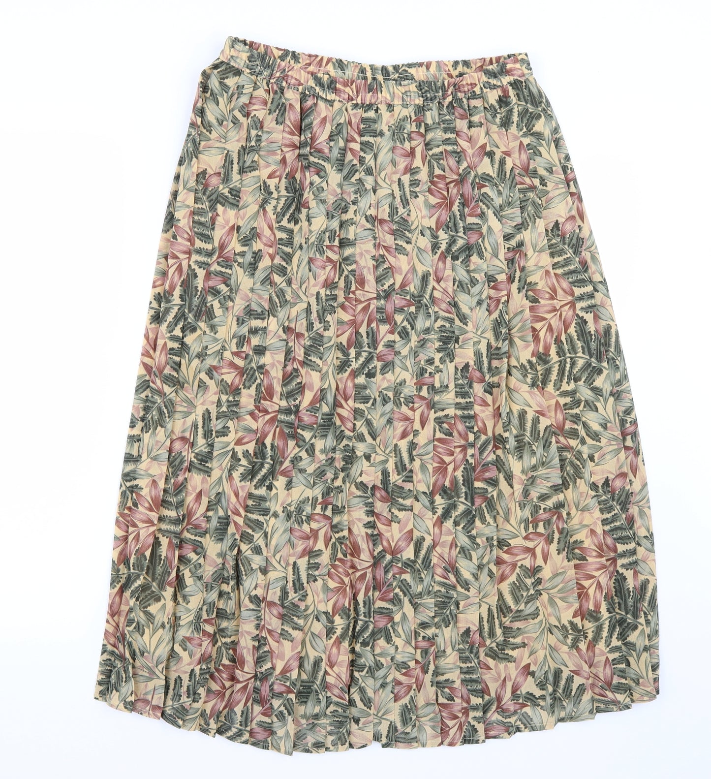 Eastex Womens Beige Floral  A-Line Skirt Size 14