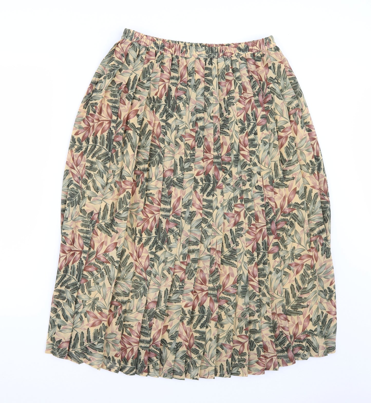 Eastex Womens Beige Floral  A-Line Skirt Size 14