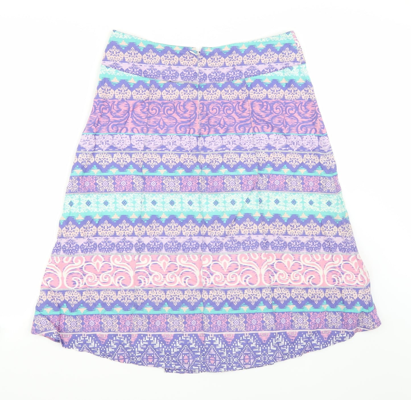 M&Co Womens Purple   A-Line Skirt Size 10