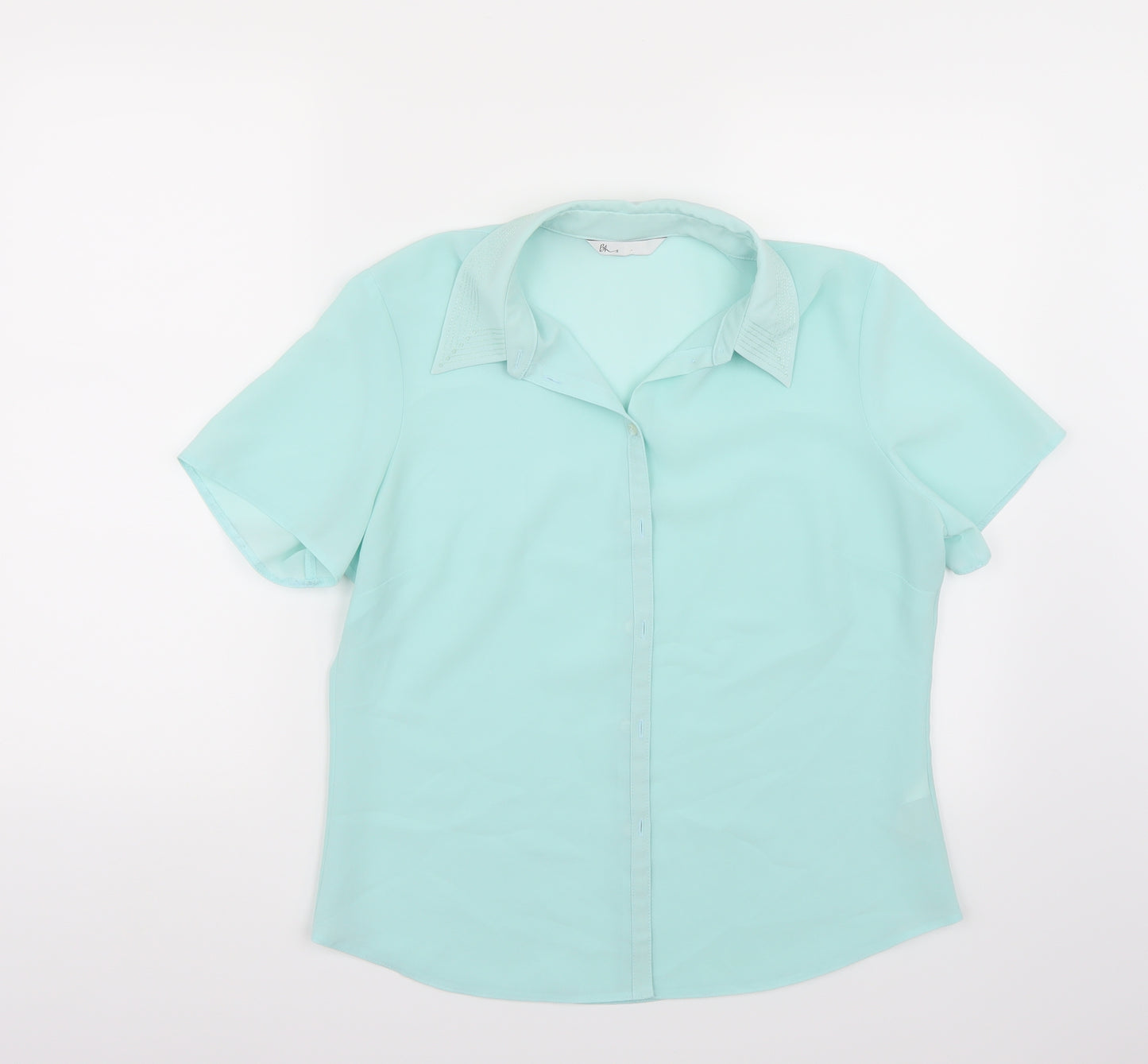 BHS Womens Blue   Basic Button-Up Size 14