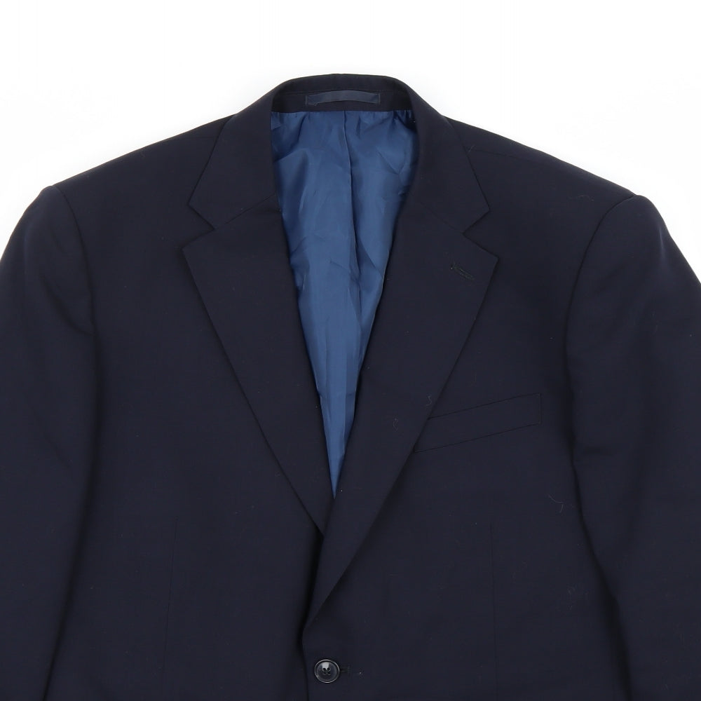 Marks and Spencer Mens Blue   Jacket Suit Jacket Size 42