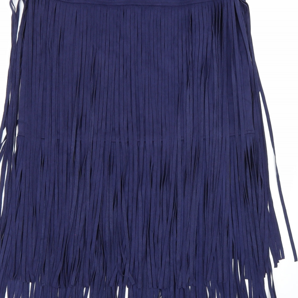 Preworn Womens Blue   A-Line Skirt Size 10