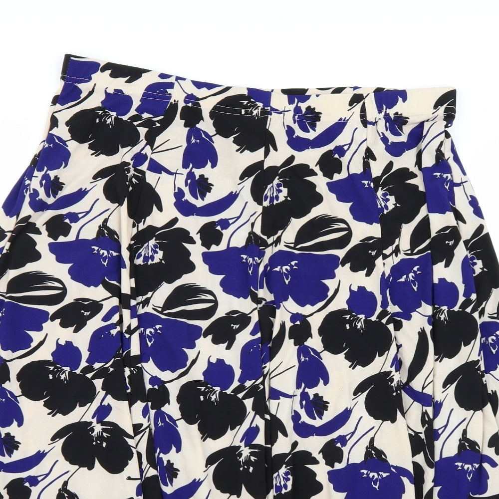 Papaya Womens Beige Floral  A-Line Skirt Size 18