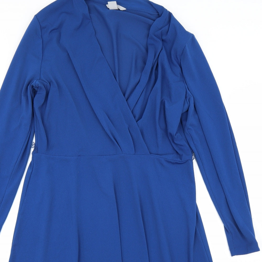H&M Womens Blue   A-Line  Size L
