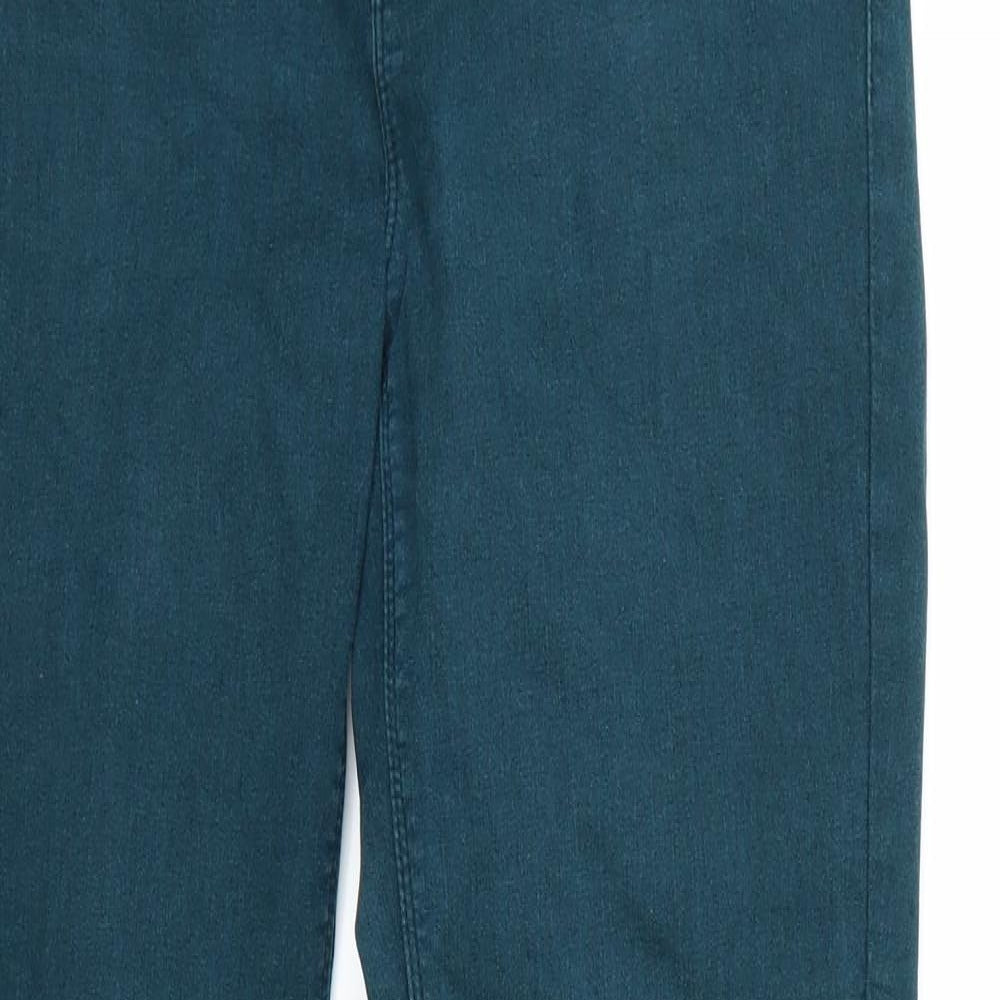 Oasis Womens Green   Skinny Jeans Size 14 L32 in