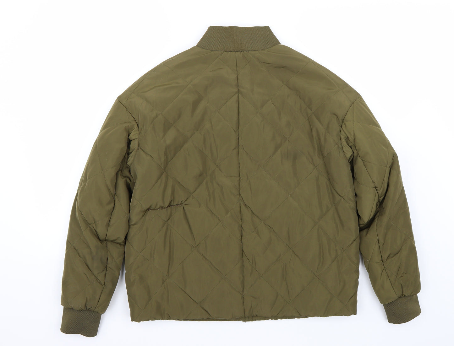 H&M Womens Green   Jacket Coat Size 4
