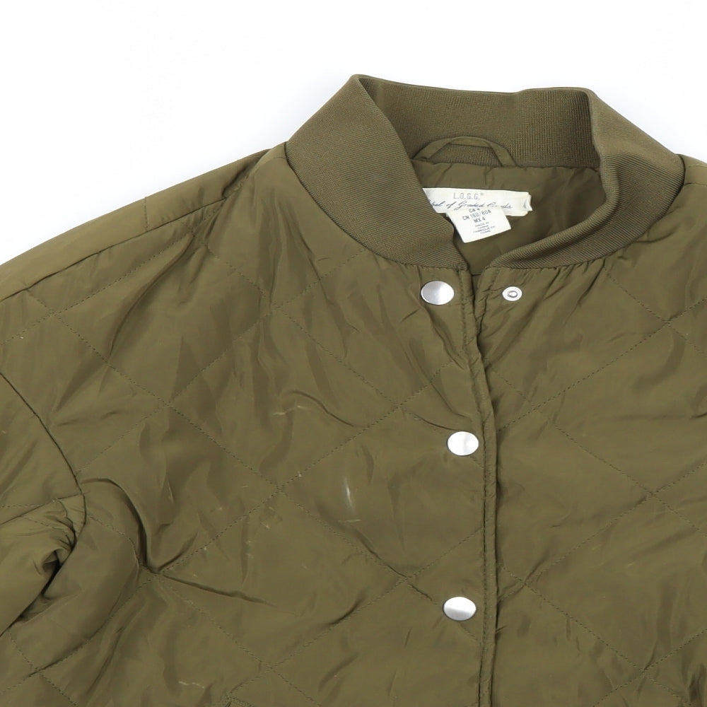H&M Womens Green   Jacket Coat Size 4