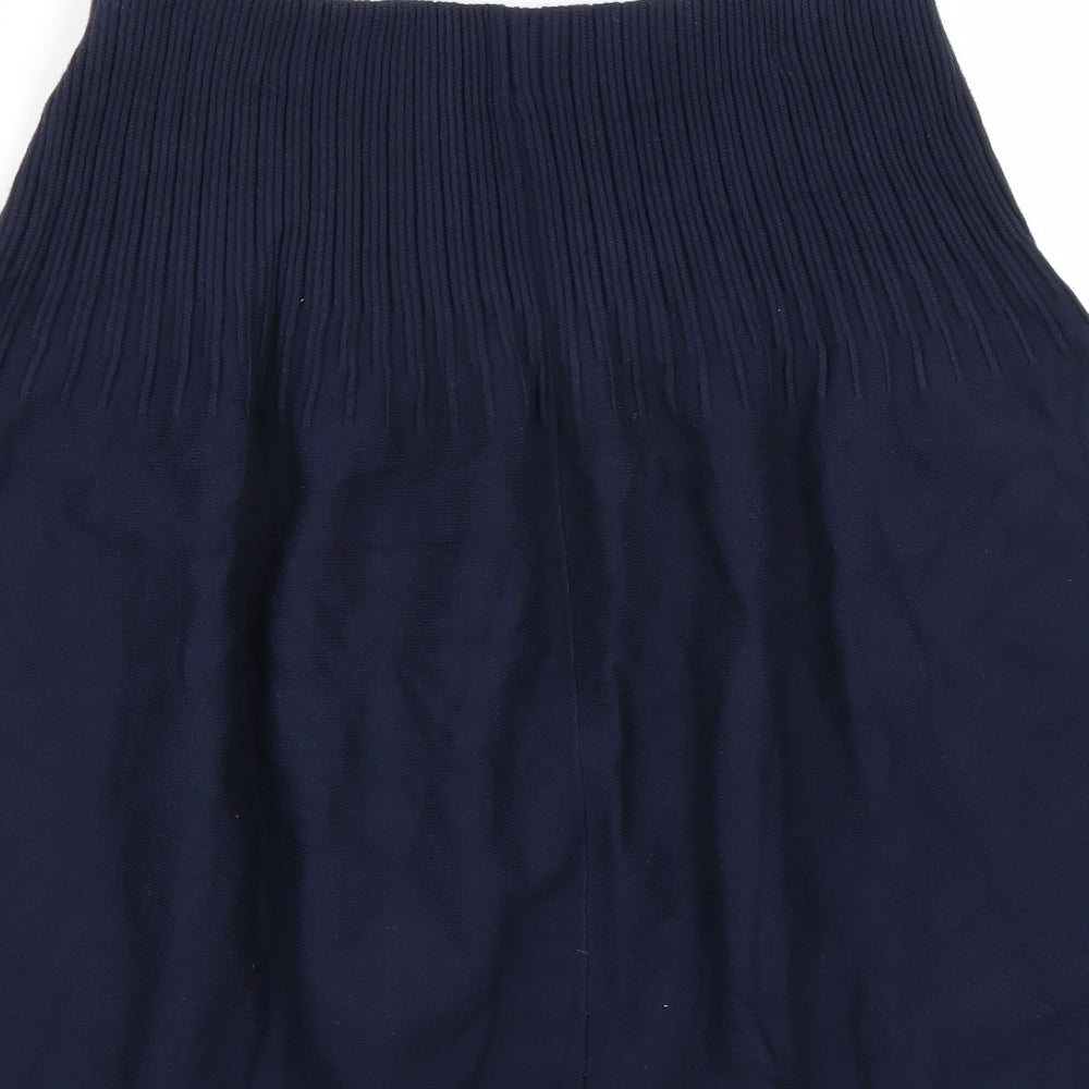 Massimo Dutti Womens Blue   A-Line Skirt Size 8