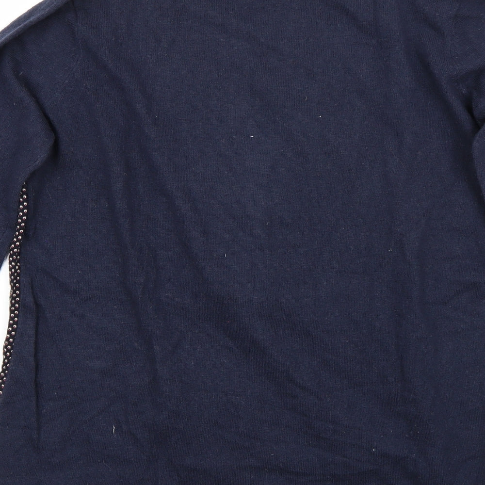 La P'tite Etoile Womens Blue   Pullover Jumper Size M