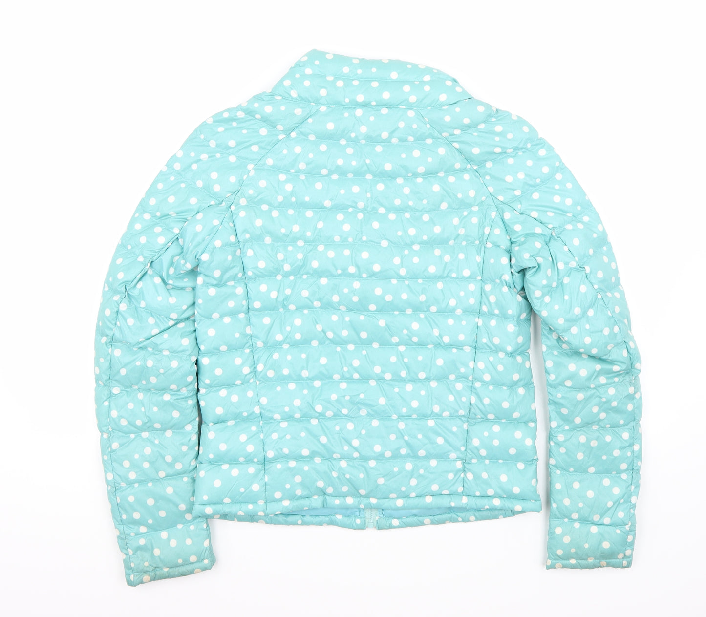 Uniqlo Womens Blue Polka Dot  Jacket Coat Size XS