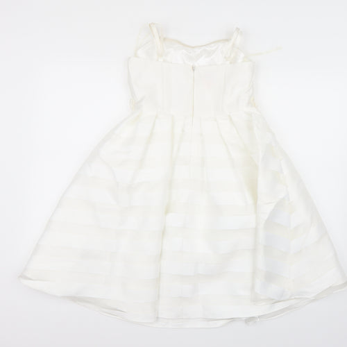 Storm monsoon Girls White   A-Line  Size 12 Years